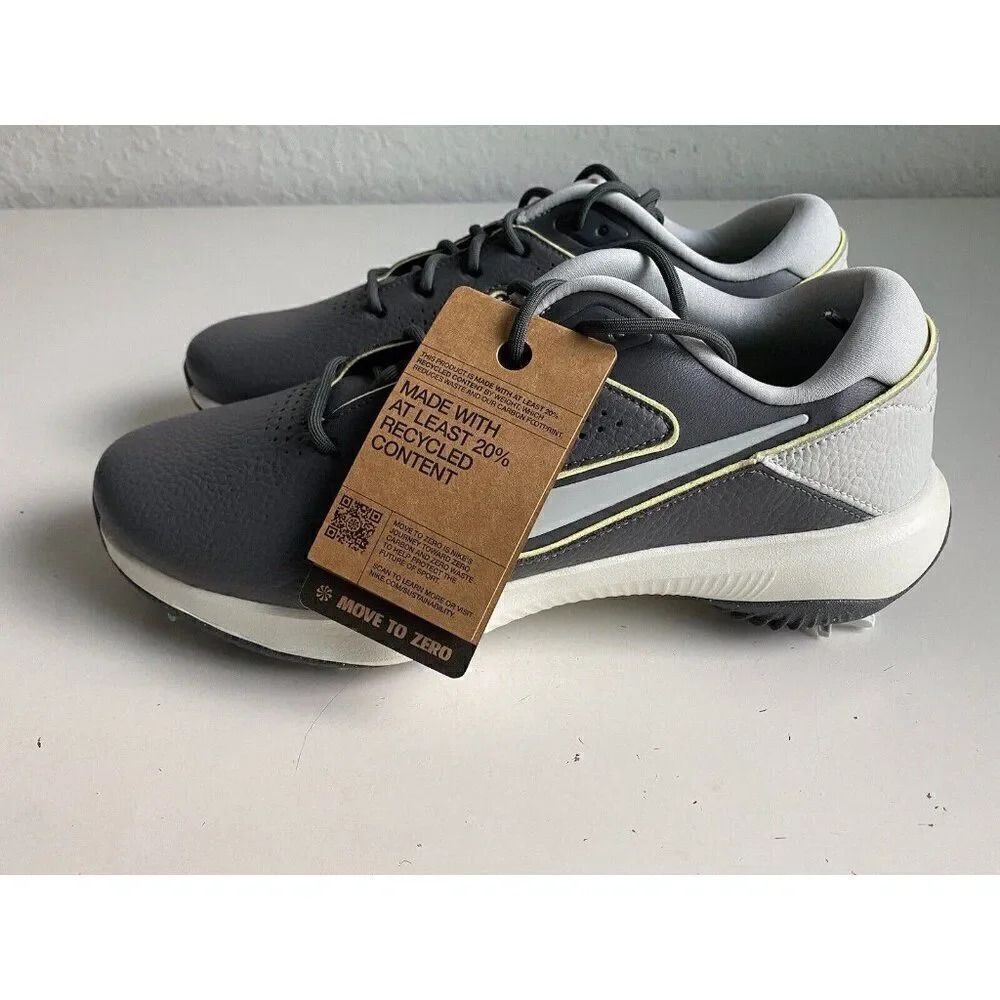 Nike Victory Pro 3 Golf Shoes Smoke Gray White‎ DV6800-001 Men’s Size 8.5 NEW - Picture 7 of 12